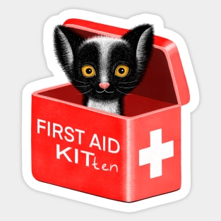 FIRST AID KITten Sticker